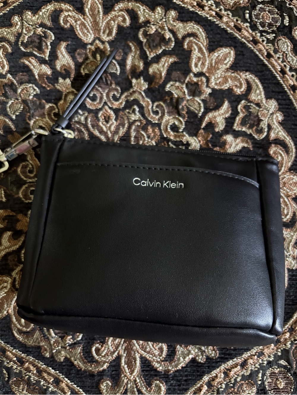 Calvin Klein Black Wristlet Pouch